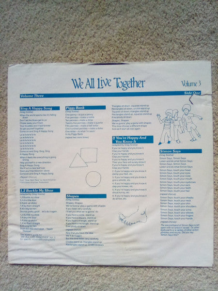 Greg And Steve : We All Live Together Volume 3 (LP, RP)