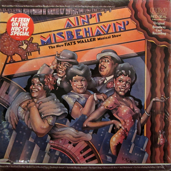 Ain't Misbehavin' Original Broadway Cast* : Ain't Misbehavin': The New Fats Waller Musical Show (2xLP, Album, Ind)