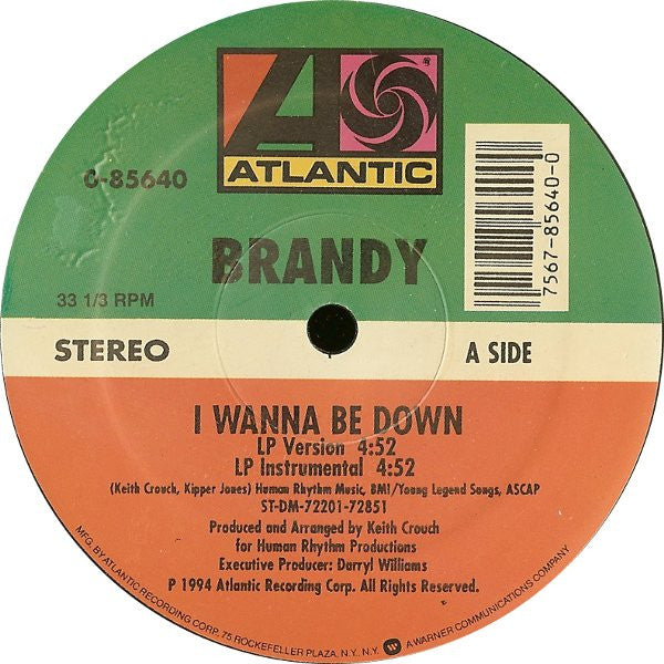 Brandy (2) : I Wanna Be Down (12")