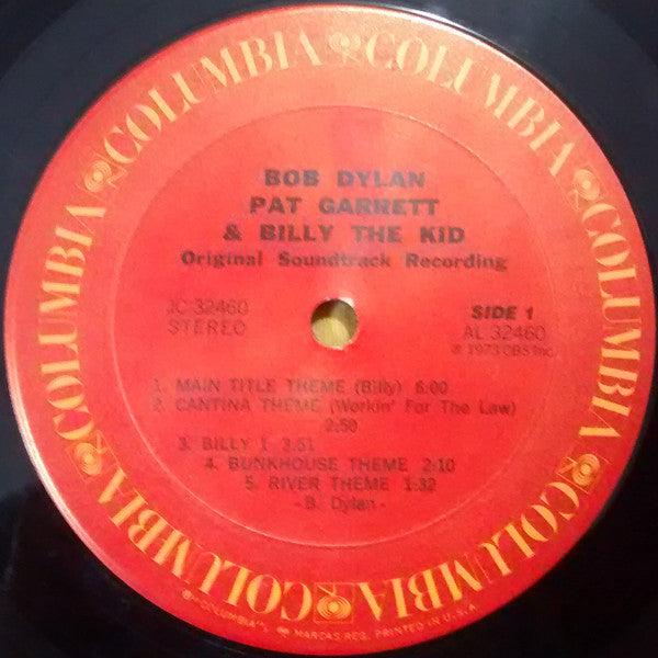 Bob Dylan : Pat Garrett & Billy The Kid (Original Soundtrack Recording) (LP, Album, RE)