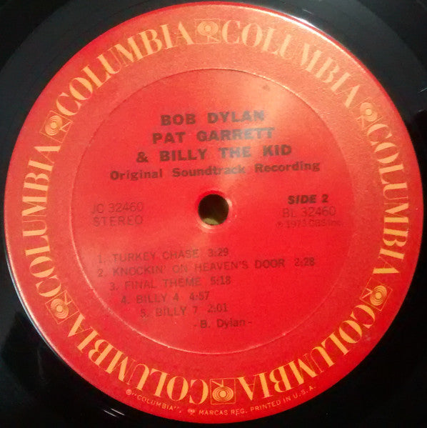 Bob Dylan : Pat Garrett & Billy The Kid (Original Soundtrack Recording) (LP, Album, RE)