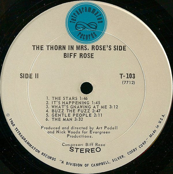 Biff Rose : The Thorn In Mrs. Rose's Side (LP, Album, Ter)