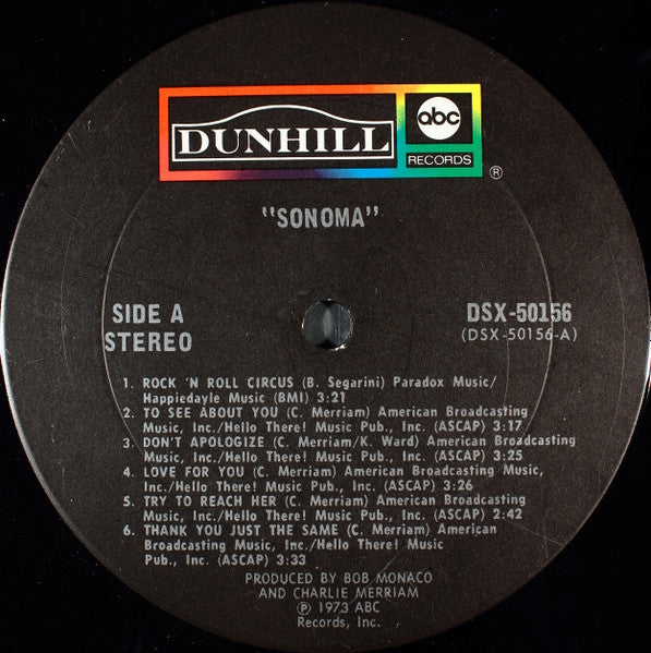Sonoma (2) : Sonoma (LP, Album)