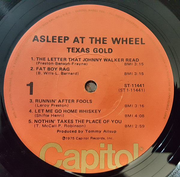 Asleep At The Wheel : Texas Gold (LP, Album, Los)