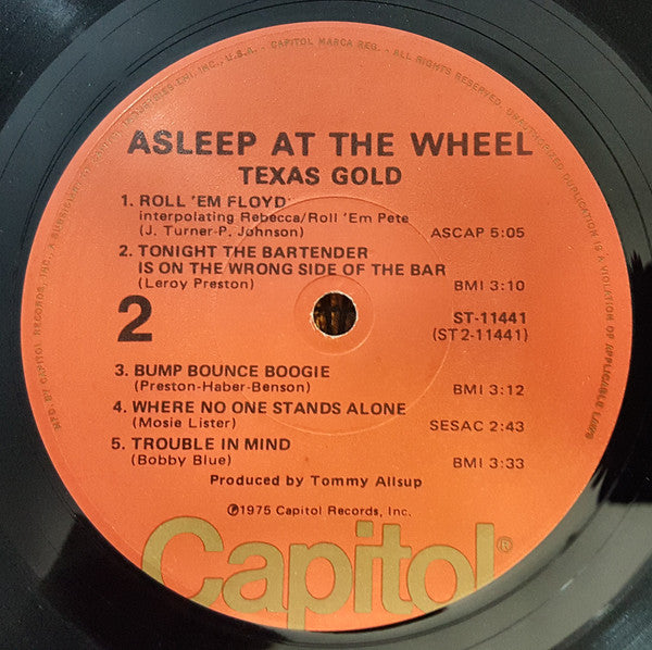 Asleep At The Wheel : Texas Gold (LP, Album, Los)