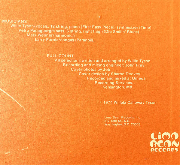 Willie Tyson (2) : Full Count (LP, Album)