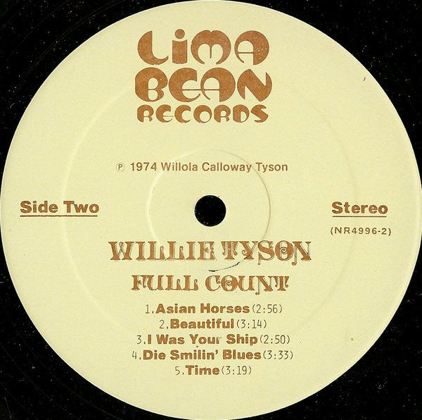 Willie Tyson (2) : Full Count (LP, Album)
