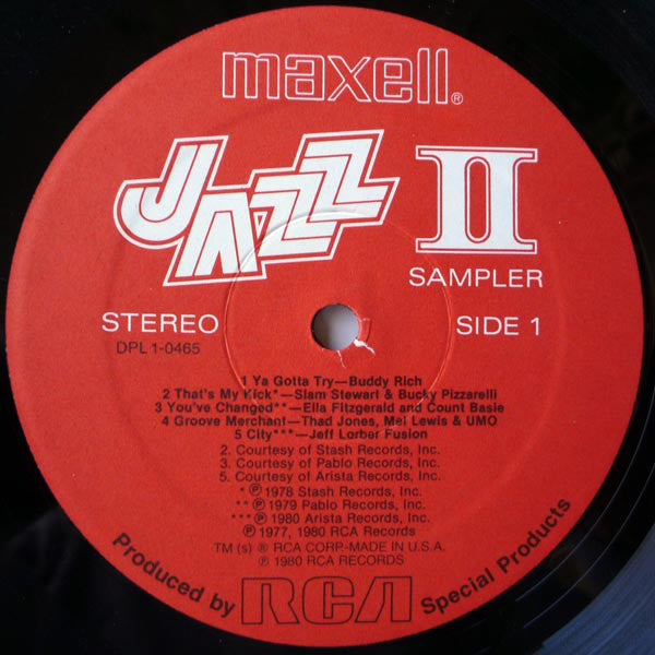 Various : Maxell Jazz II Sampler (LP, Ltd, Smplr, Gat)