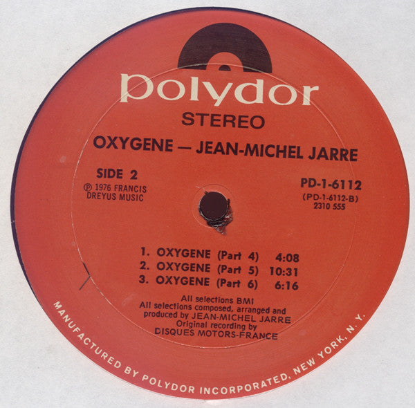 Jean Michel Jarre* : Oxygene (LP, Album, Mon)