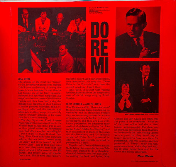 Phil Silvers, Nancy Walker, John Reardon (2), Nancy Dussault, Do Re Mi Chorus : Do Re Mi (Original Broadway Cast) (LP, Album, Mono)