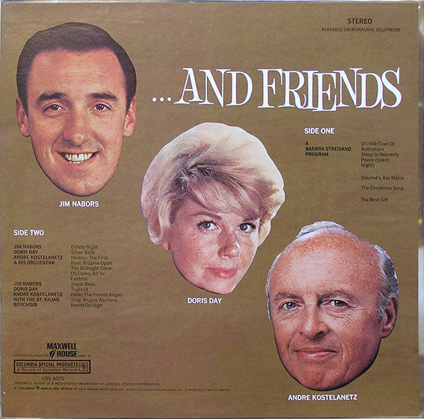 Barbra Streisand : Season's Greetings From Barbra Streisand...And Friends (LP, Comp, Ltd, Pit)