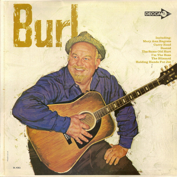 Burl Ives : Burl (LP, Album, Mono, Pin)