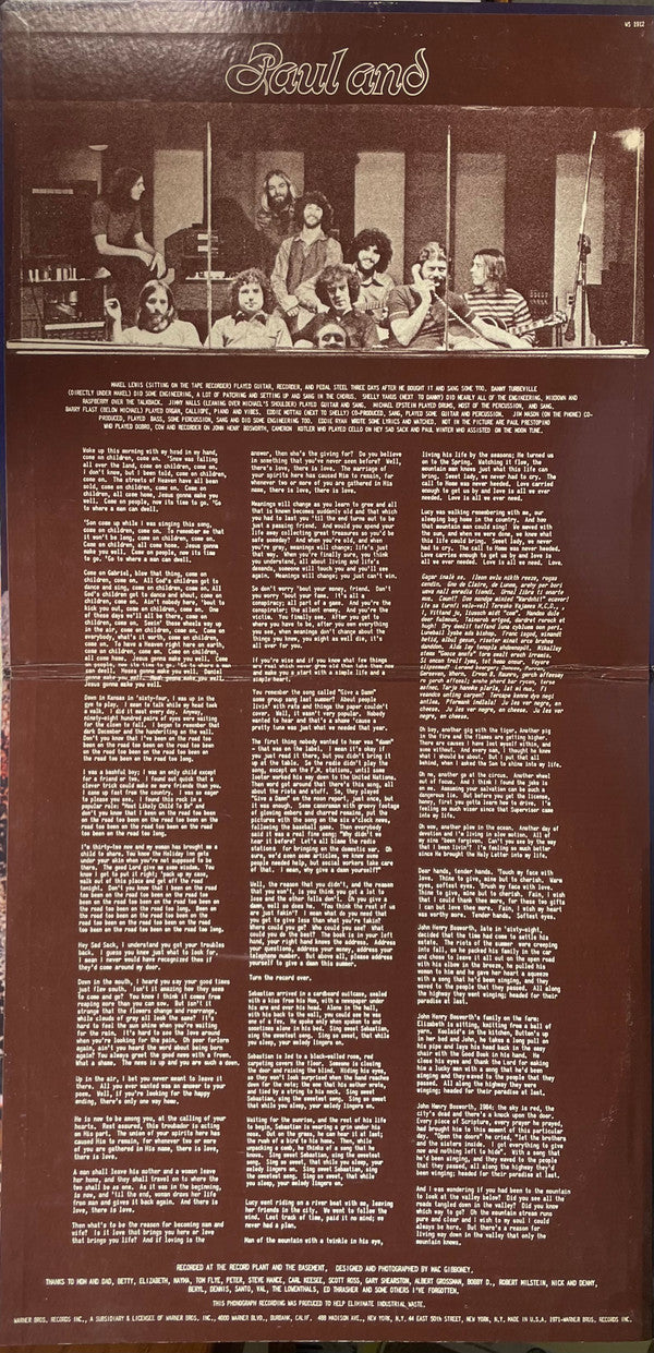 Noel Paul Stookey : Paul And (LP, Album, Pit)