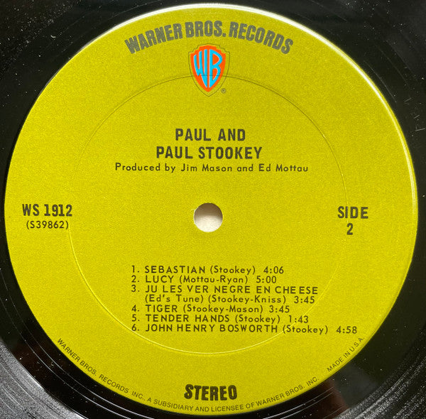 Noel Paul Stookey : Paul And (LP, Album, Pit)