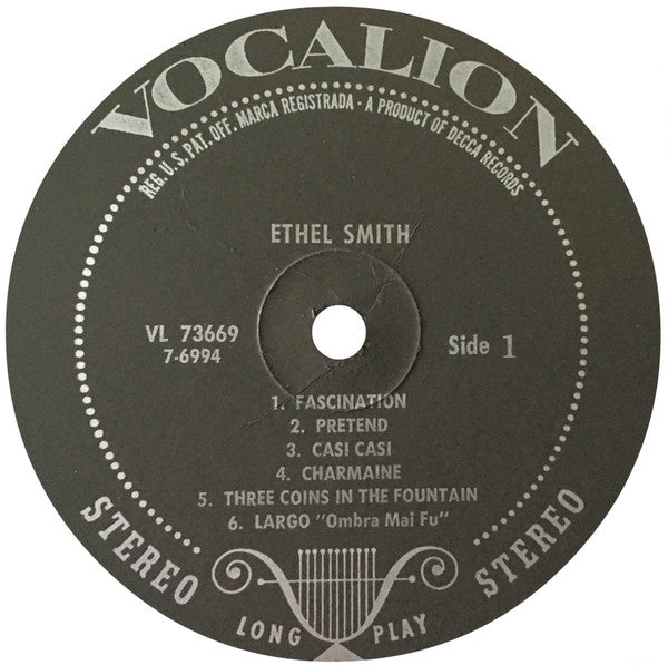 Ethel Smith : Organ Solos (LP)