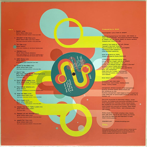 She & Him : Melt Away: A Tribute to Brian Wilson (LP, Ltd, Min)