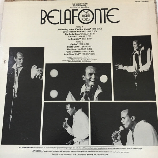 Harry Belafonte : The Warm Touch (LP, Album)