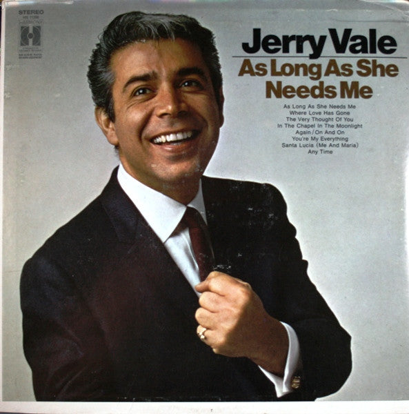 Jerry Vale : As Long As She Needs Me (LP, Album, ♡, )