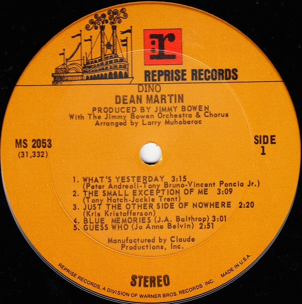Dean Martin : Dino (LP, Album)