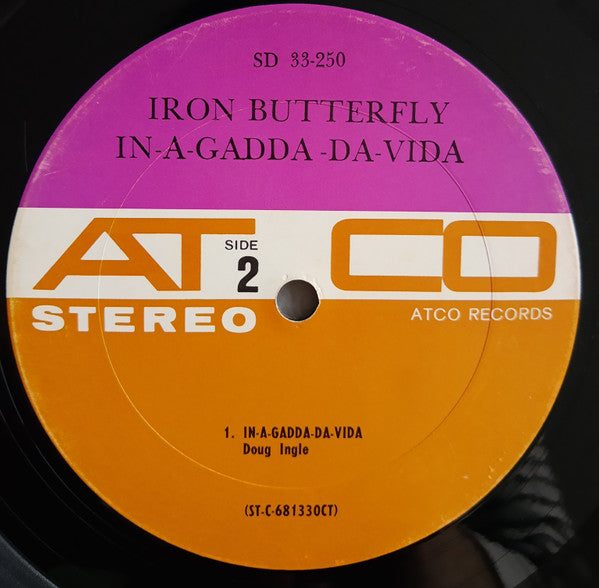Iron Butterfly : In-A-Gadda-Da-Vida (LP, Album, CT )