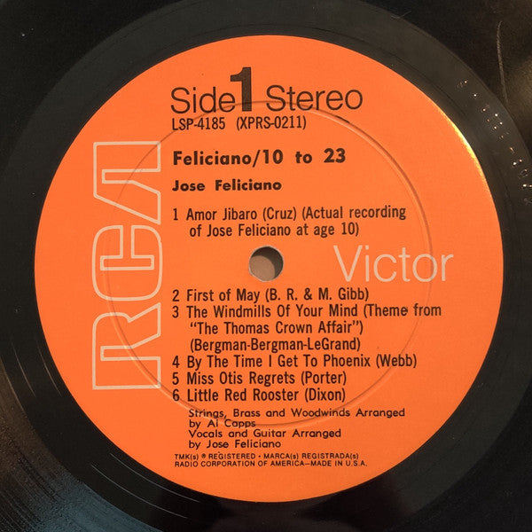 Jose Feliciano* : 10 To 23 (LP, Album, Hol)