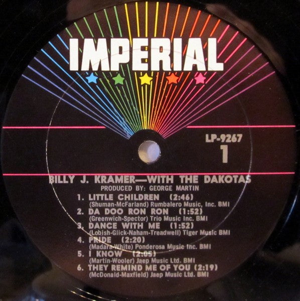 Billy J. Kramer & The Dakotas : Little Children (LP, Album, Mono)