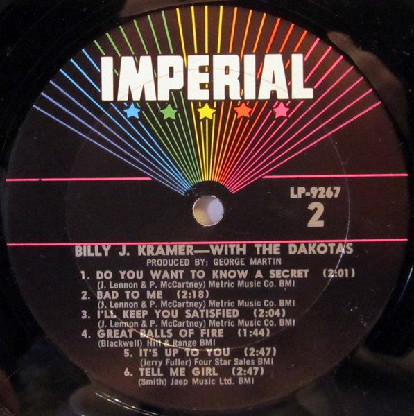 Billy J. Kramer & The Dakotas : Little Children (LP, Album, Mono)