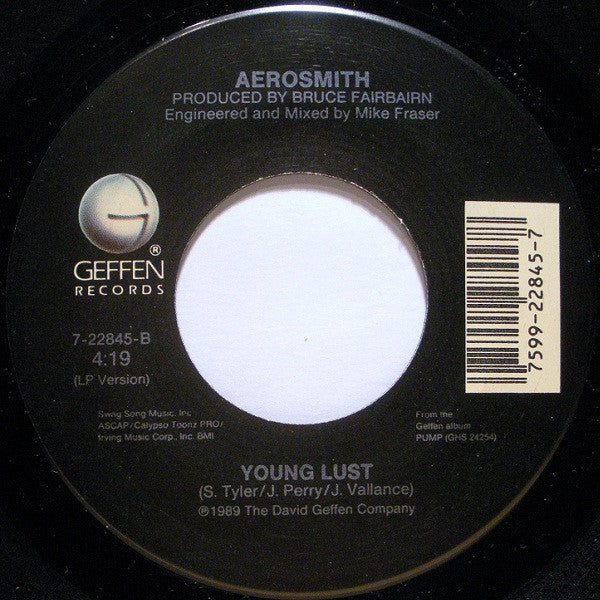 Aerosmith : Love In An Elevator (7", Single)