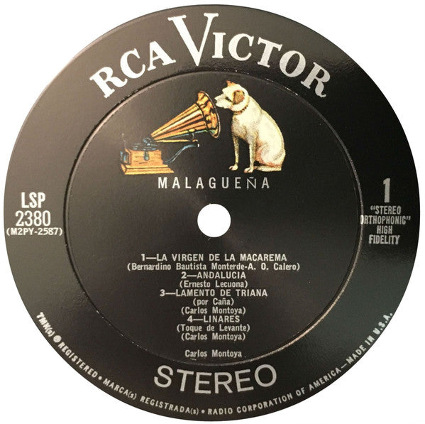 Carlos Montoya : Malagueña (LP, Album)
