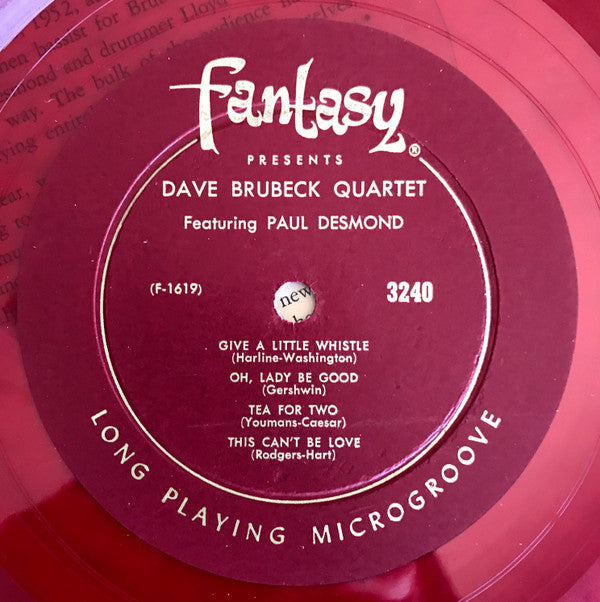 Dave Brubeck Quartet* Featuring Paul Desmond : Jazz At Storyville (LP, Album, Mono, RE, Red)