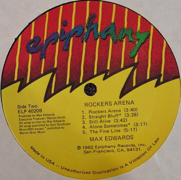 Max Edwards : Rockers Arena (LP, Album)