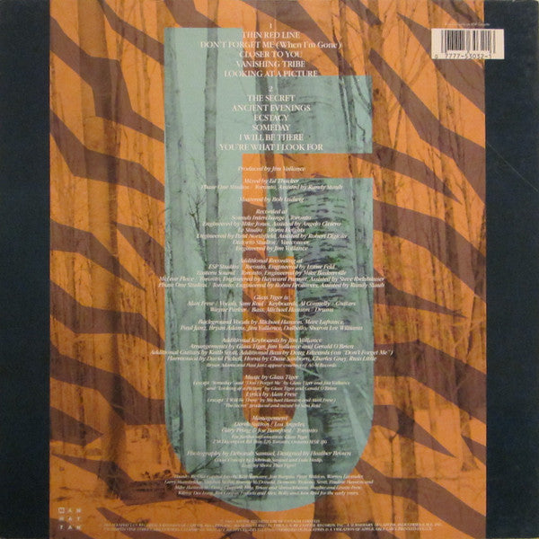 Glass Tiger : The Thin Red Line (LP, Album, SRC)