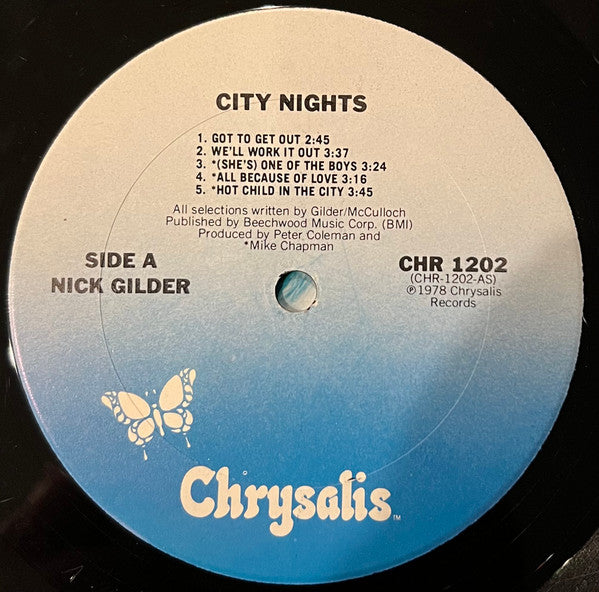 Nick Gilder : City Nights (LP, Album, Ter)