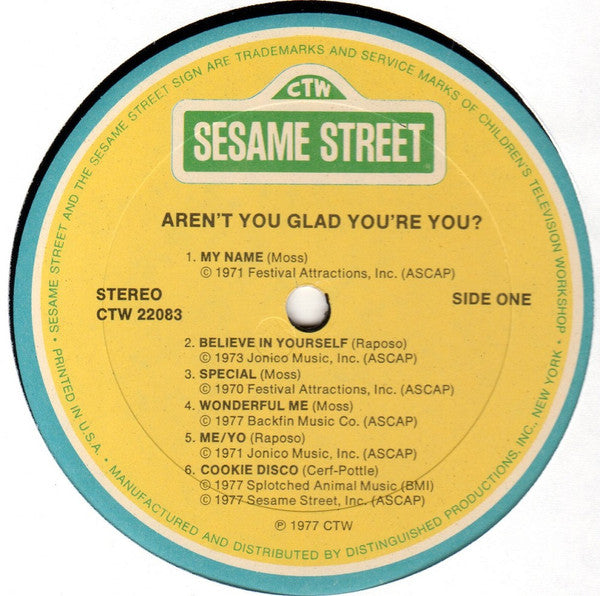Sesame Street : Aren't You Glad You're You? (LP)