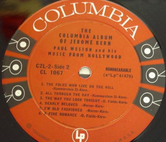 Paul Weston And His Music From Hollywood : The Columbia Album Of Jerome Kern (2xLP, Album, Mono)