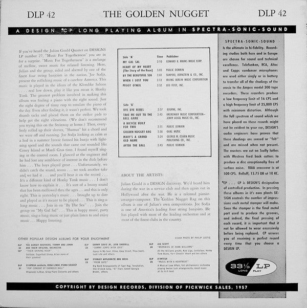 Shamus O'Gould, Joe Sodja : At The Golden Nugget (LP, Album)