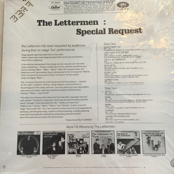 The Lettermen : Special Request (LP, Comp)