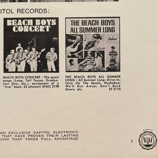 The Beach Boys : Best Of The Beach Boys (LP, Comp, Scr)