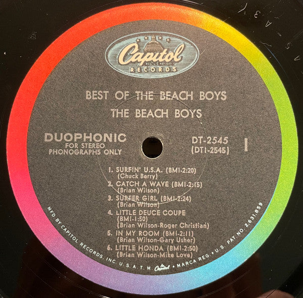 The Beach Boys : Best Of The Beach Boys (LP, Comp, Scr)