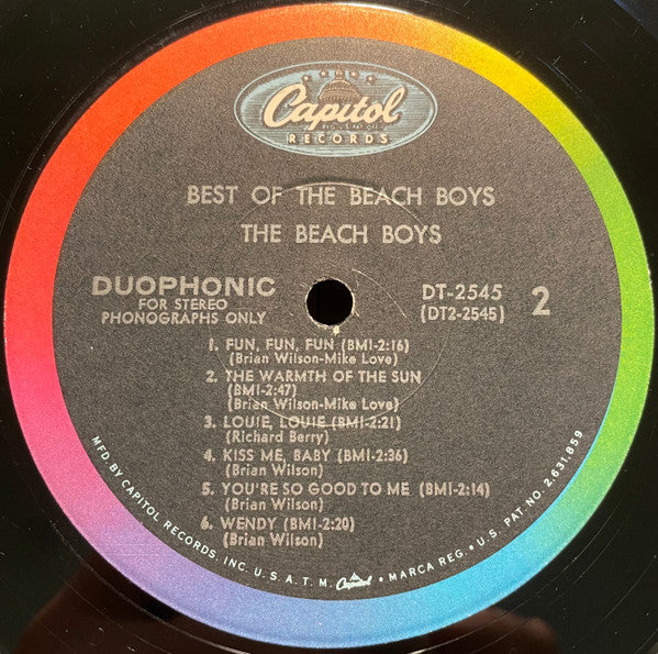 The Beach Boys : Best Of The Beach Boys (LP, Comp, Scr)