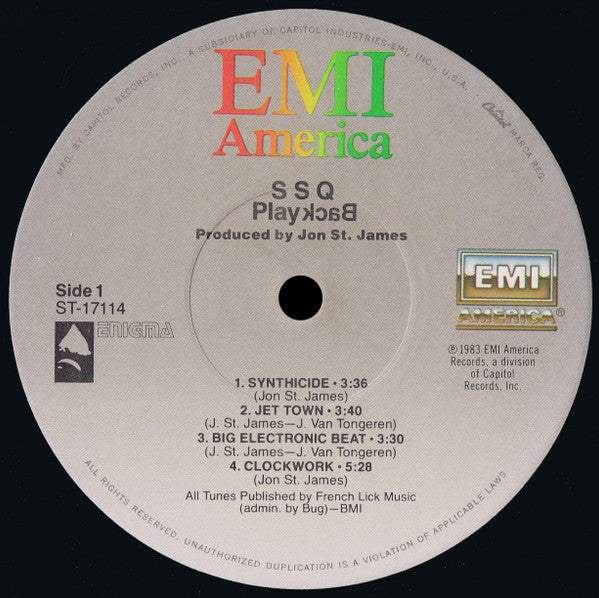 SSQ : Playback (LP, Album, RE)