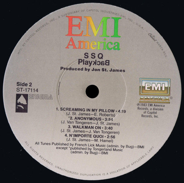 SSQ : Playback (LP, Album, RE)