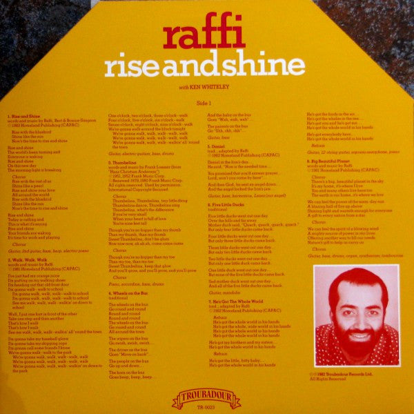 Raffi (2) : Rise And Shine (LP, Album)