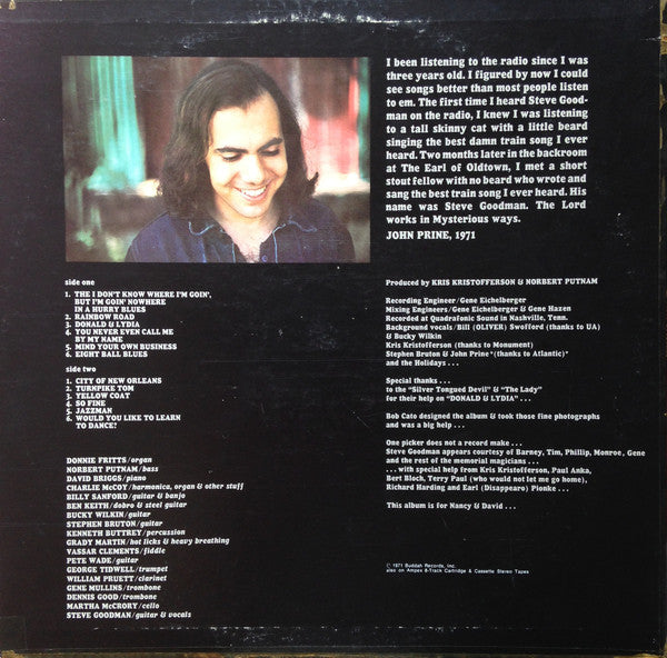 Steve Goodman : Steve Goodman (LP, Album, Son)