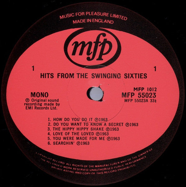 Various : Hits From The Swinging Sixties (2xLP, Comp, Mono, Gat)