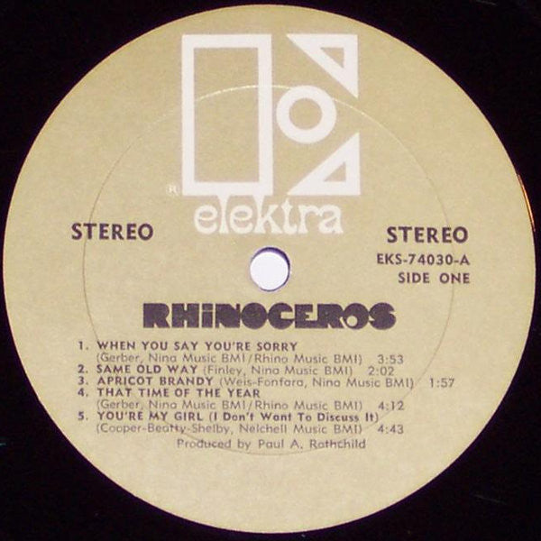 Rhinoceros (2) : Rhinoceros (LP, Album, All)