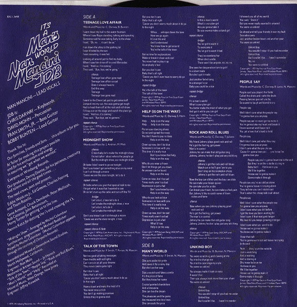 Nan Mancini & JDB* : It's A Man's World (LP, Album)