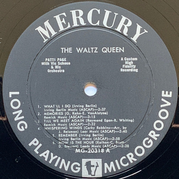 Patti Page : The Waltz Queen (LP, Album, Mono, HV )