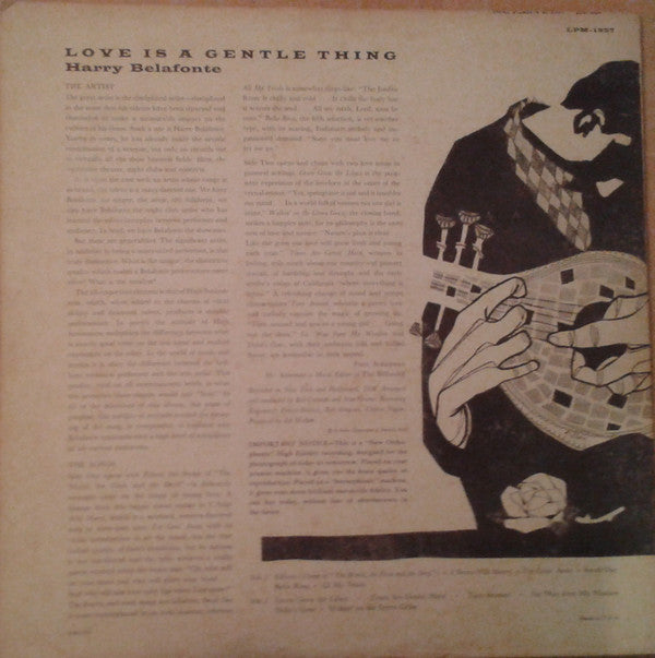 Harry Belafonte : Love Is A Gentle Thing (LP, Album, Mono, Ind)