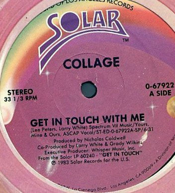 Collage (3) : Get In Touch With Me (12")